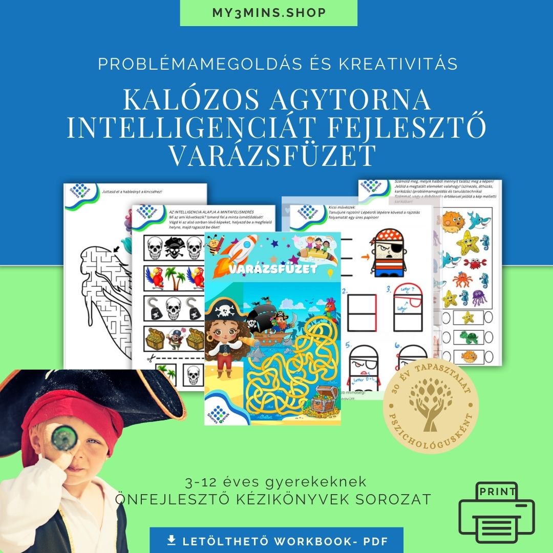 KALÓZ VARÁZSFÜZET - Intelligenciát fejlesztő foglalkoztató 4-10 éves korig